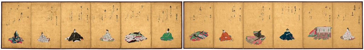 Twelve Poetic Immortals and Their Poems by Reizei Tamechika, other, 1845-1855