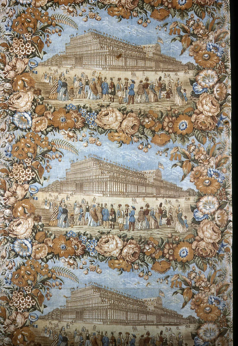 Panel (Furnishing Fabric) by Wright & Lee, textile, 1841-1861