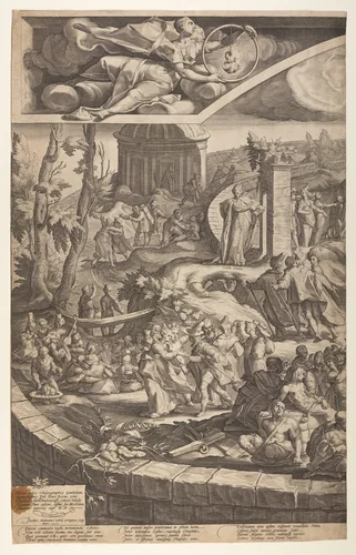 The Table of Cebes (plate 1) by Jacob Matham, print, 1592