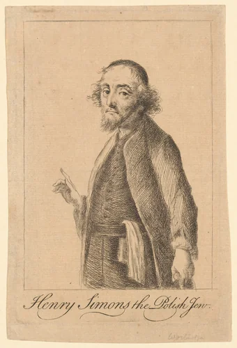 Henry Simons the Polish Jew by Thomas Worlidge, print, 1753