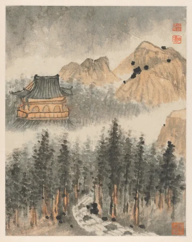 Reminiscences of Qinhuai River by Shitao, painting, 1642-1707