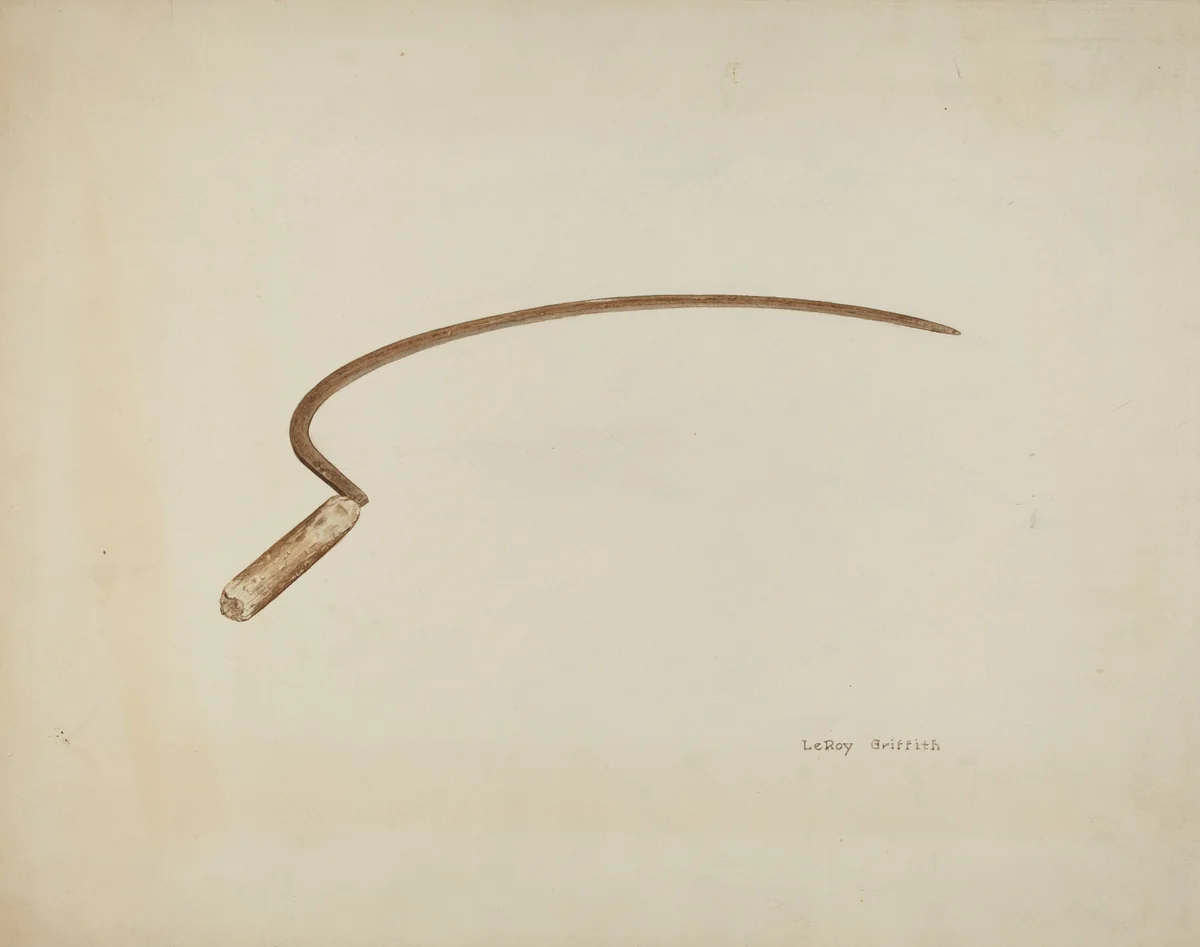Pioneer Sickle by LeRoy Griffith, index of american design, 1941