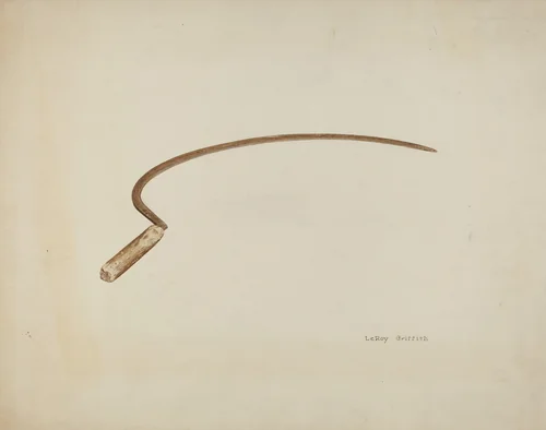 Pioneer Sickle by LeRoy Griffith, index of american design, 1941