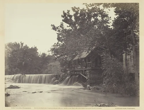Quarles' Mill, North Anna, Virginia by Alexander Gardner, photograph, 1864
