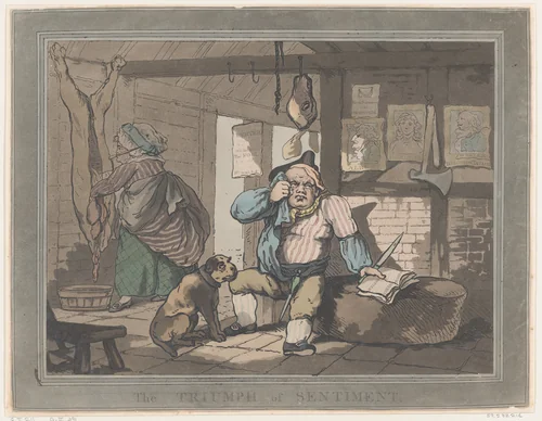 The Triumph of Sentiment by Thomas Rowlandson, print, 1787