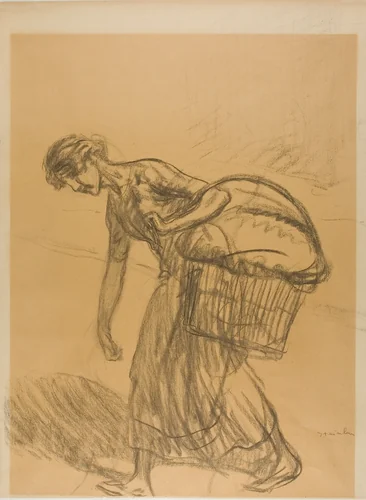 Laundress by Théophile Alexandre Steinlen, drawing, 1879-1923