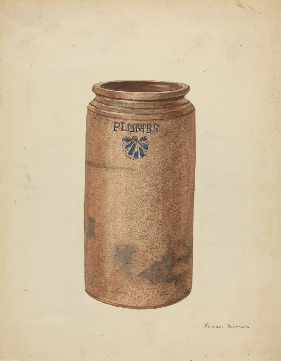 Preserve Jar by Yolande Delasser, index of american design, 1953