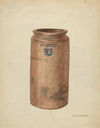 Preserve Jar by Yolande Delasser, index of american design, 1953