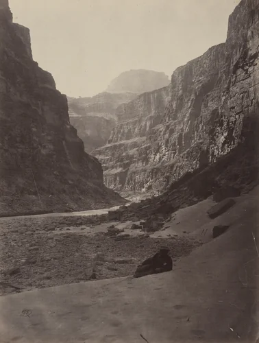 Grand Canyon of the Colorado River, Mouth of Kanab Wash, Looking West by Timothy O'Sullivan, William H. Bell, photograph, 1871