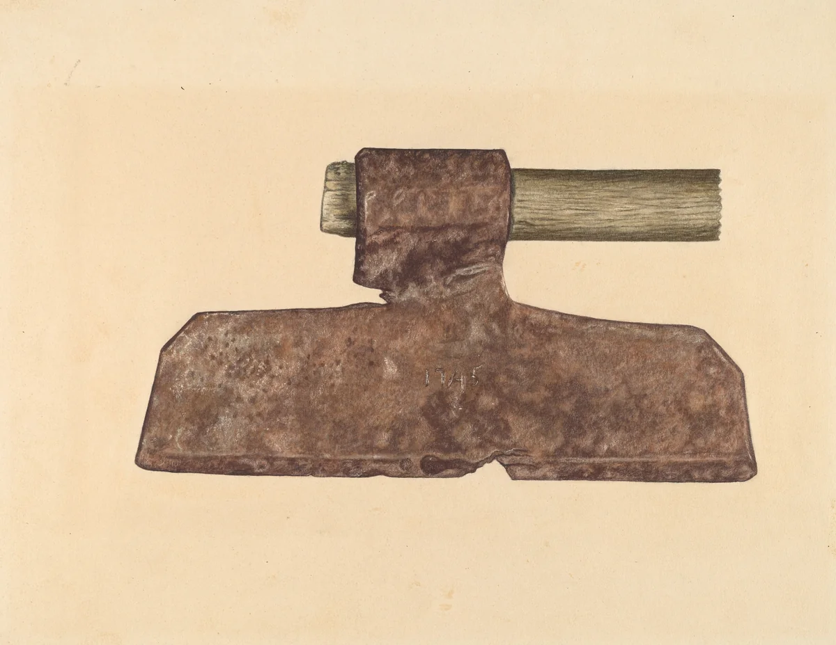 Broad Axe by Paul Poffinbarger, index of american design, 1939