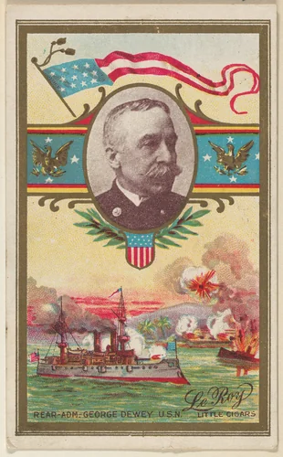 Rear Admiral George Dewey, U.S. Navy, from the "Generals" series (T63), issued by LeRoy Little Cigars by LeRoy Little Cigars, print, 1898-1901