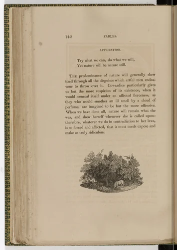 Tailpiece (page 142) from The Fables of Aesop by Thomas Bewick, illustrated book, 1818