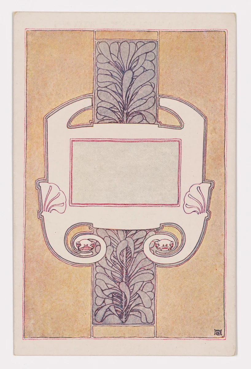 Wiener Künstler-Postkarte Serie 33/9 by Josef Hoffmann, design, 1898