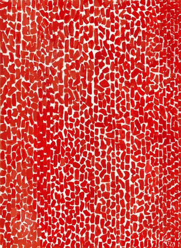 Red Rose Cantata by Alma Thomas, painting, 1973