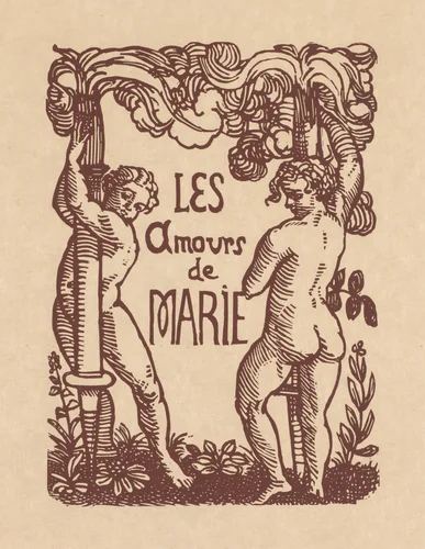 The Loves by Pierre Ronsard: The Loves of Marie (Les Amours de Pierre Ronsard: Les Amours De Marie) by Émile Bernard, print, 1915