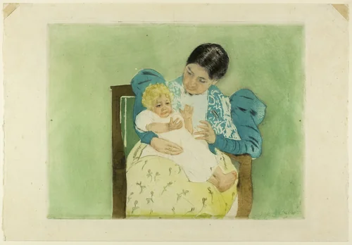 The Barefooted Child by Mary Cassatt, print, 1896-1898