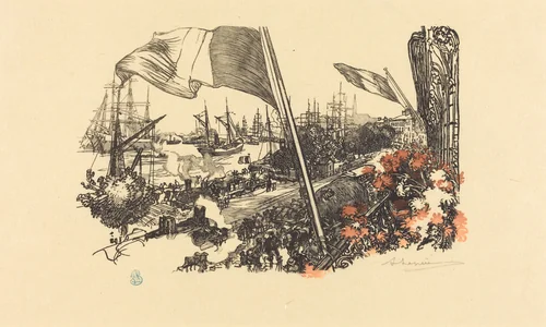 Dedication Page by Auguste Lepère, print, 1900