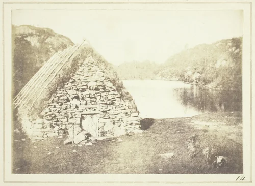 Highland Hut on the Banks of Loch Katrine by William Henry Fox Talbot, photograph, 1844
