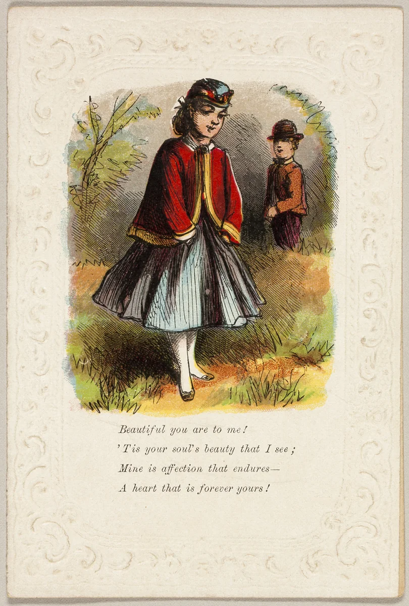 Beautiful You Are to Me (Valentine) by Unknown Artist, other, 1860-1869