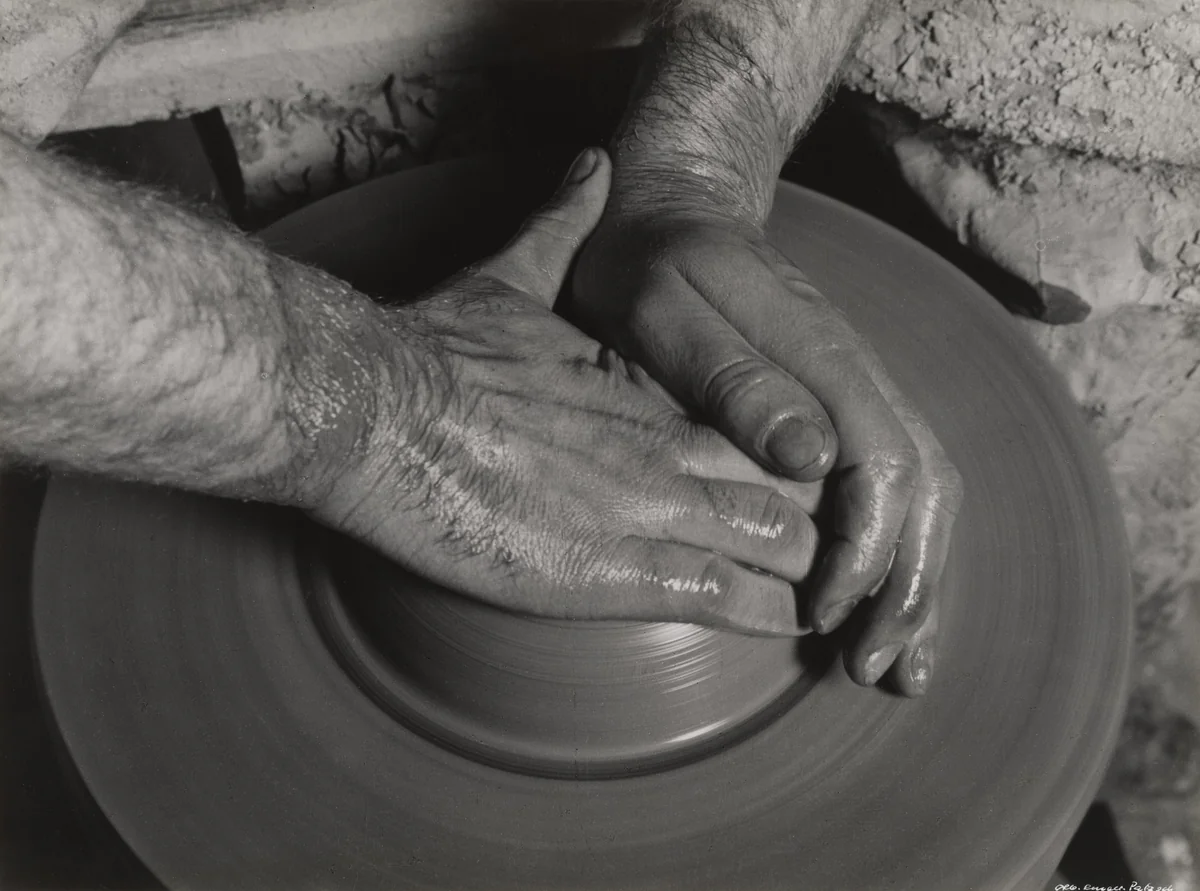 Potter's Hands by Albert Renger-Patzsch, photograph, 1925