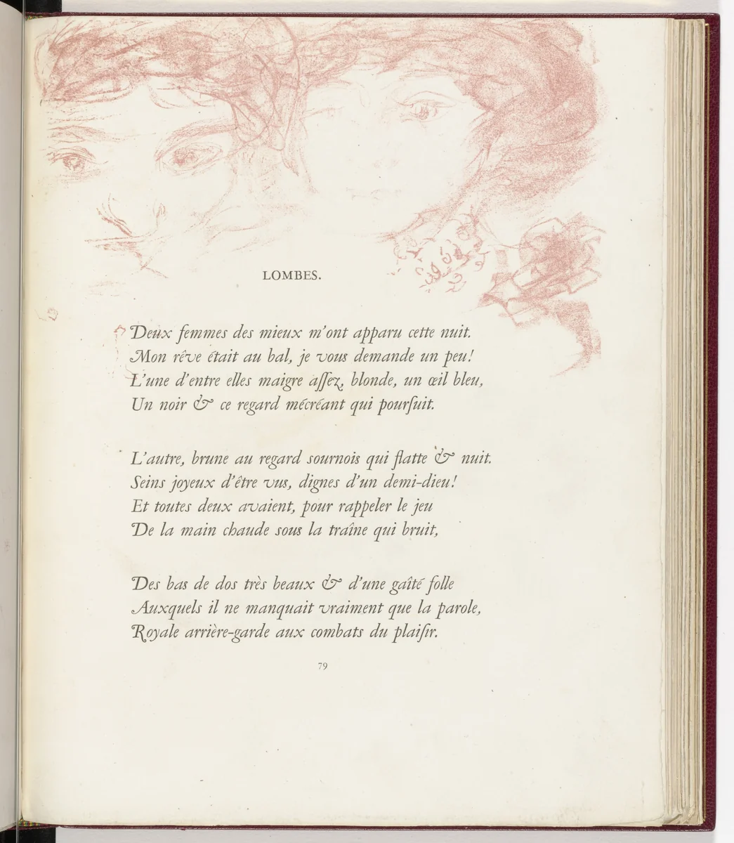 In-text plate (page 79) from Parallèlement (In Parallel) by Pierre Bonnard, illustrated book, 1900