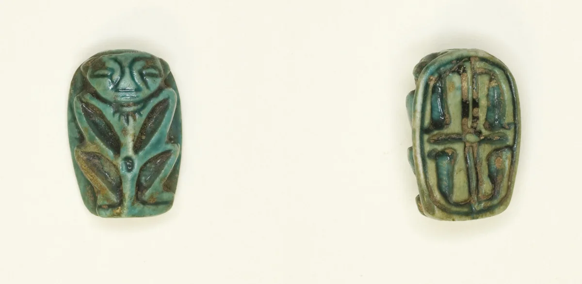 Scaraboid: Dwarf Figure by Egyptian, other, -1295--1069
