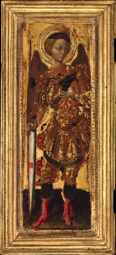 Saint Michael by Pietro di Giovanni d'Ambrogio, painting, 1430-1440