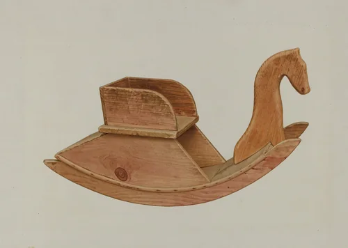 Child's Rocking Chair by Alfred H. Smith, index of american design, 1935-1942