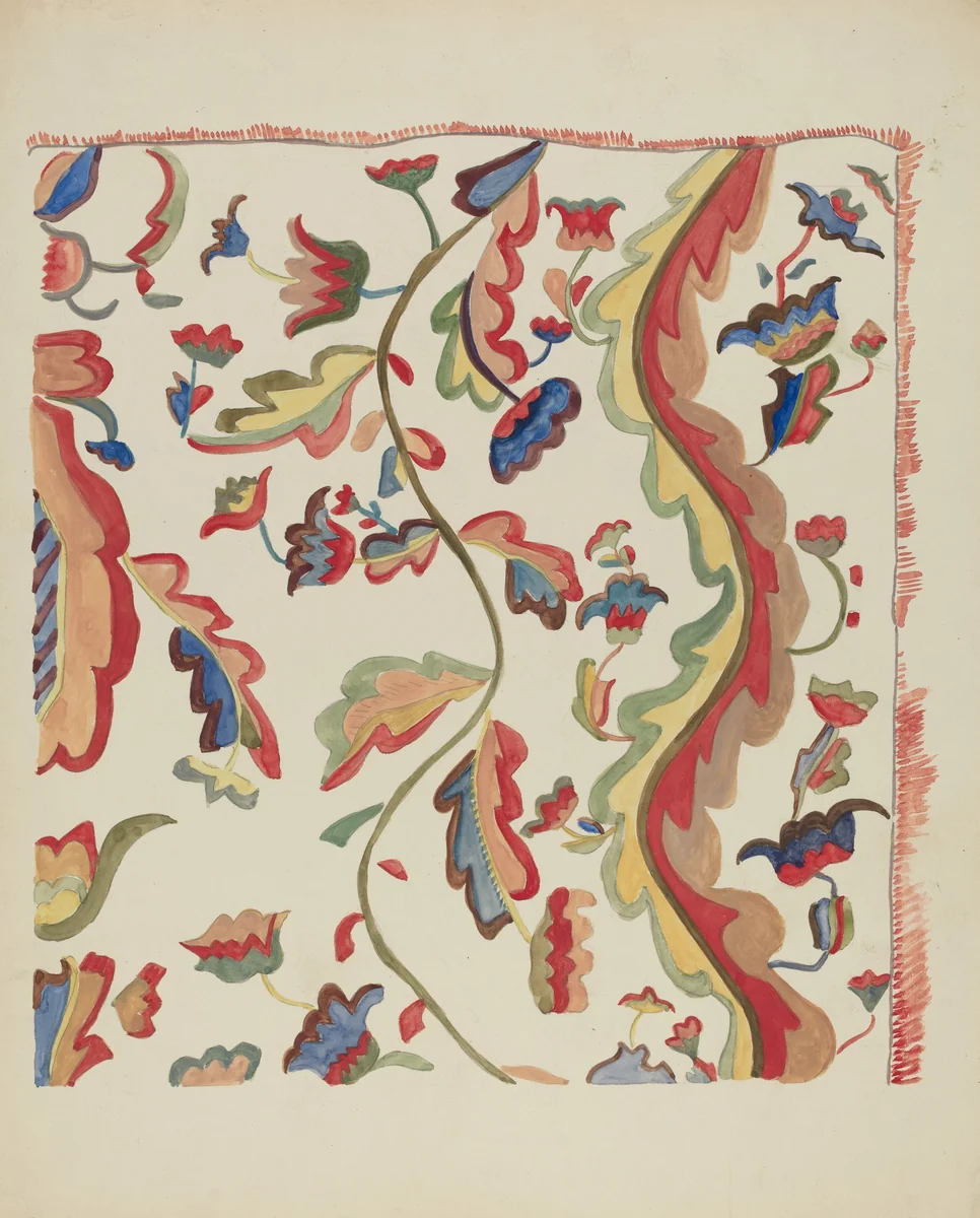 Bedspread by E. Boyd, index of american design, 1936