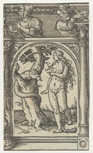Eva met de slang by anonymous, print, 1525-1530