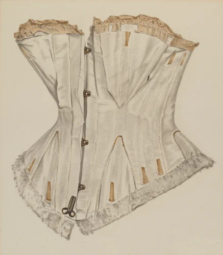 Wedding Corset by Virginia Berge, index of american design, 1935-1942