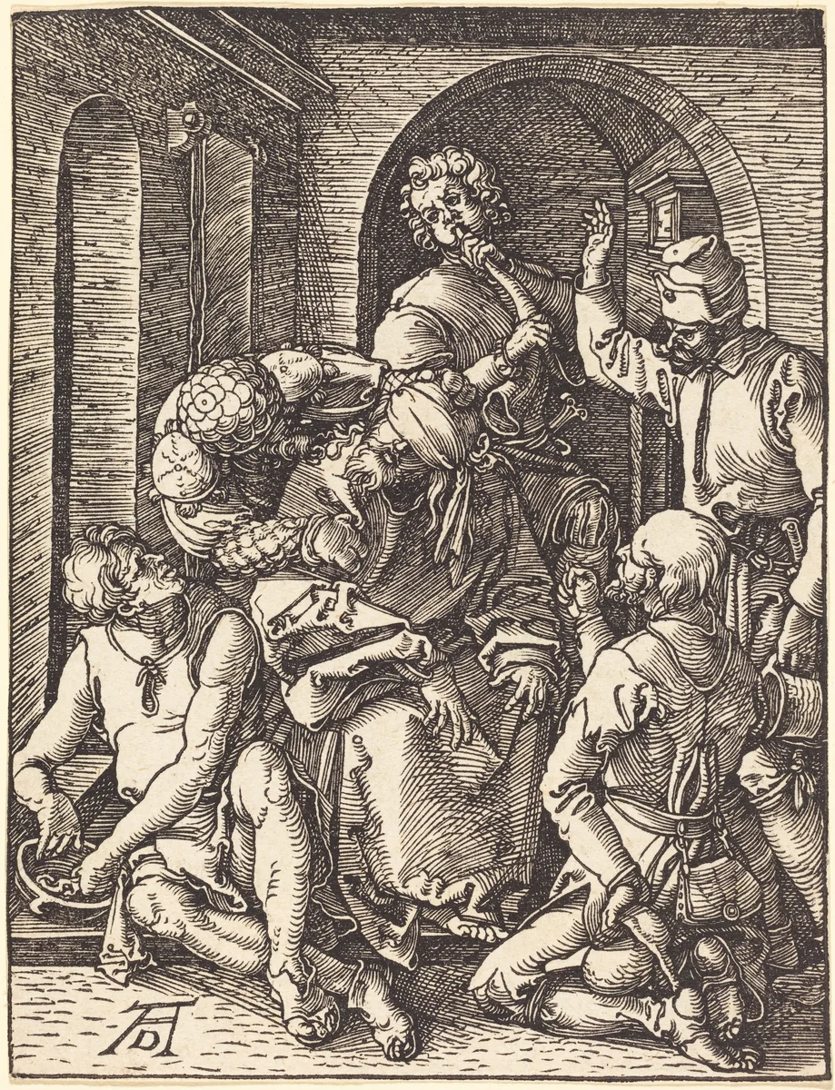 The Mocking of Christ by Albrecht Dürer, print, 1509-1510