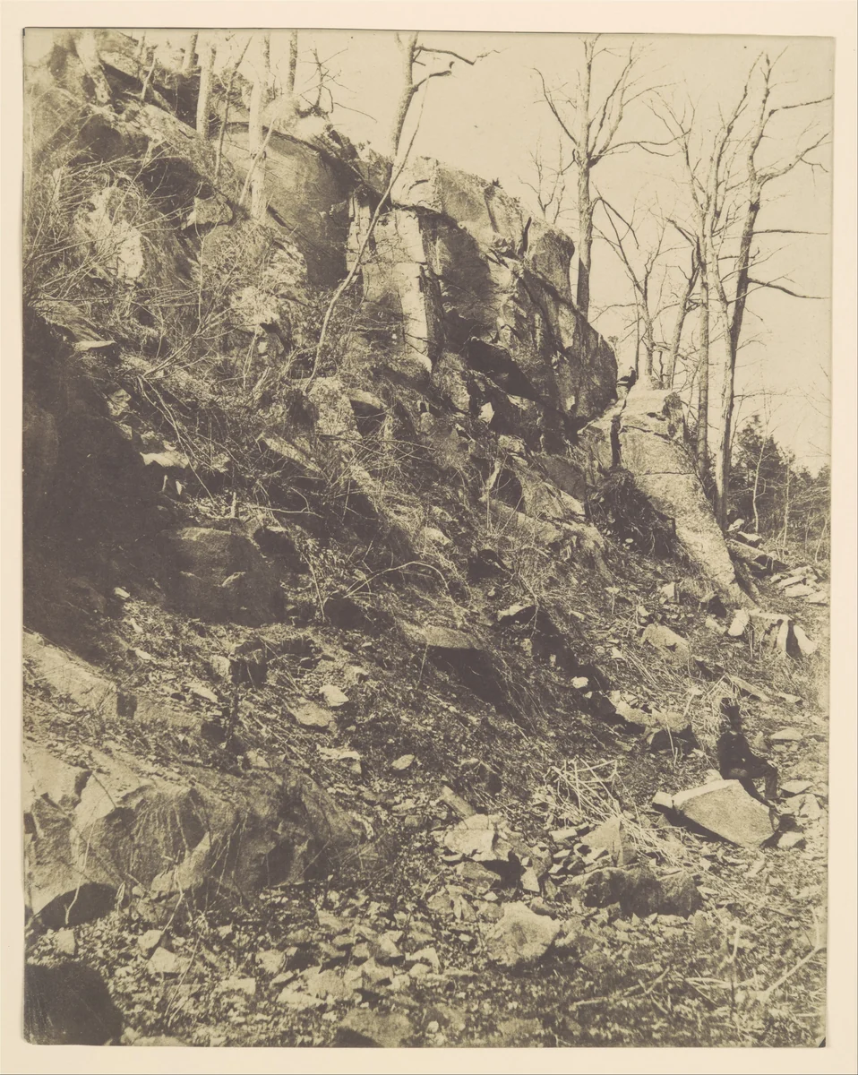 [Rocky Hillside] by Victor Prevost, photograph, 1850-1859