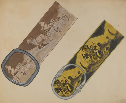 Belts by Gladys Cook, index of american design, 1936