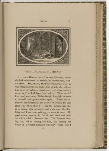 Headpiece (page 121) from The Fables of Aesop by Thomas Bewick, illustrated book, 1818