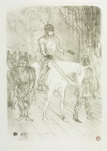 Entrée de Brasseur, dans Chilpéric by Henri de Toulouse-Lautrec, print, 1895