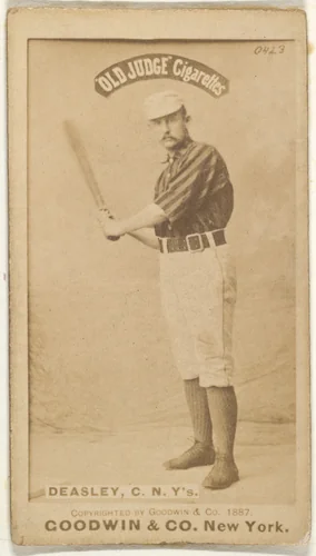 Thomas H. "Pat" Deasley, Catcher, New York, from the Old Judge series (N172) for Old Judge Cigarettes by Goodwin & Company, photograph, 1887