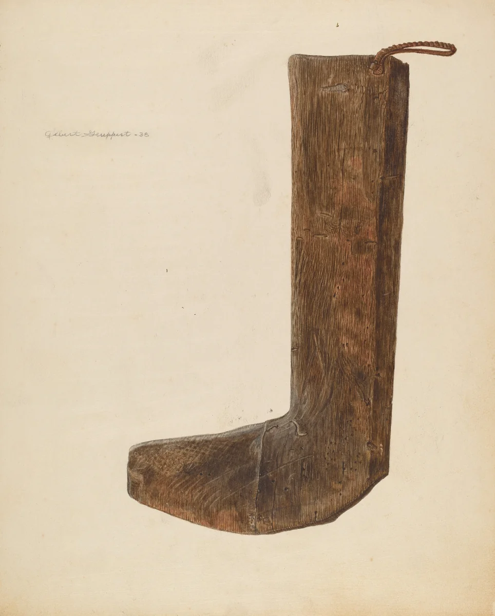Boot Form by Albert Geuppert, index of american design, 1938
