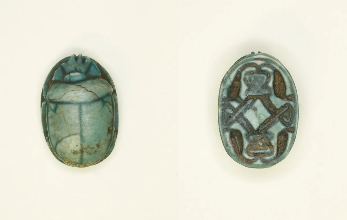Scarab: Cobras Addorsed and Linked by Egyptian, other, -1550--1295