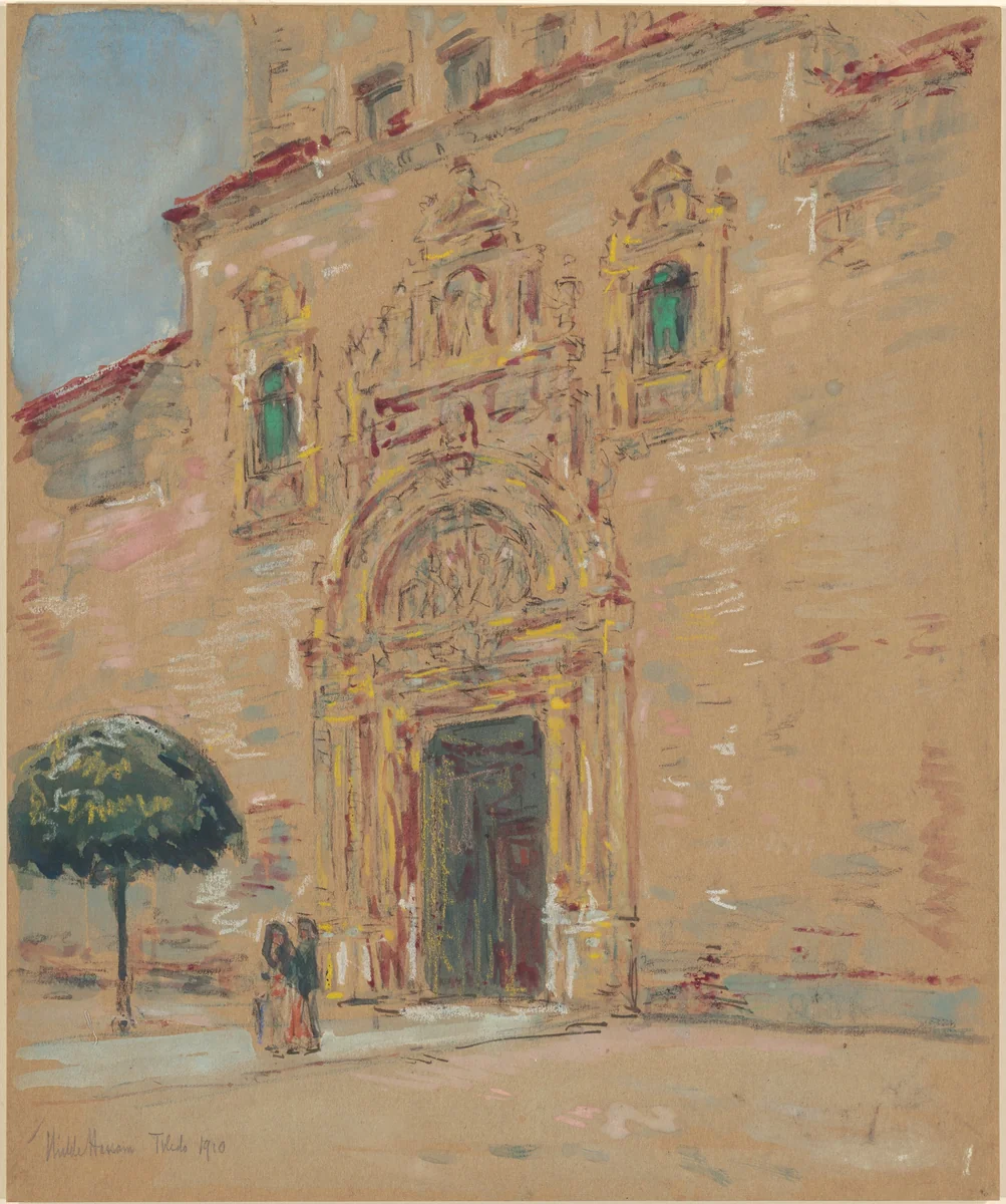 Toledo by Childe Hassam, drawing, 1910