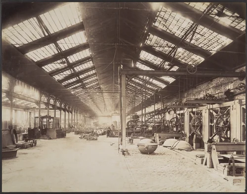[Factory Interior] by Louis Lafon, photograph, 1875-1885