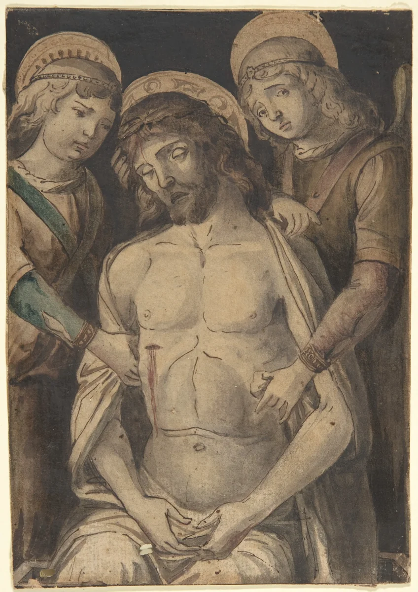 Pietà by anonymous, drawing, 1800-1900