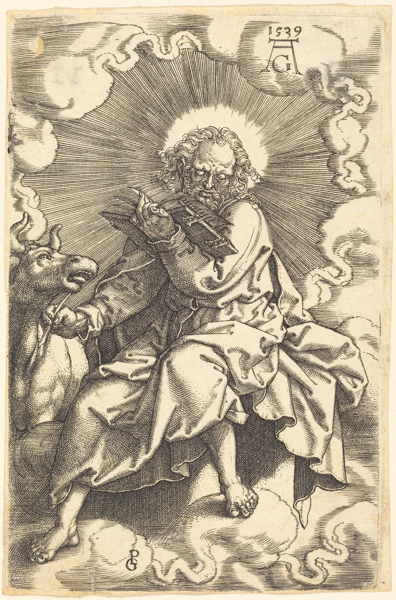 Luke by Heinrich Aldegrever, print, 1539