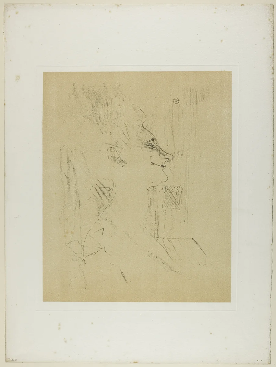 Yvette Guilbert—Soûlarde, from Yvette Guilbert by Henri de Toulouse-Lautrec, print, 1898