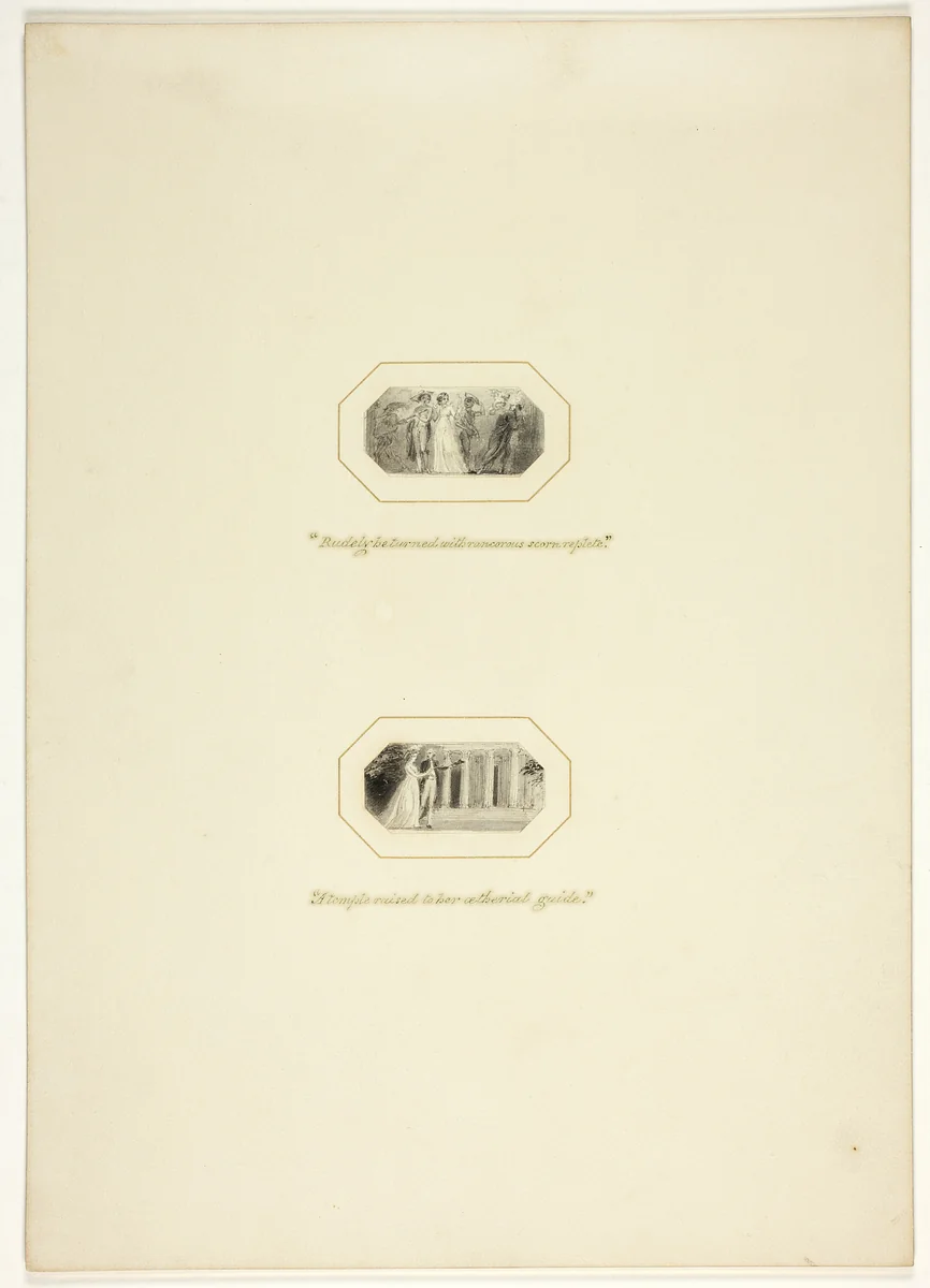 Study for a plate from The Triumphs of Temper, in the 1796 Royal Engagements Pocket Book by Thomas Stothard, drawing, 1790-1800