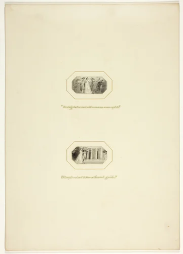 Study for a plate from The Triumphs of Temper, in the 1796 Royal Engagements Pocket Book by Thomas Stothard, drawing, 1790-1800