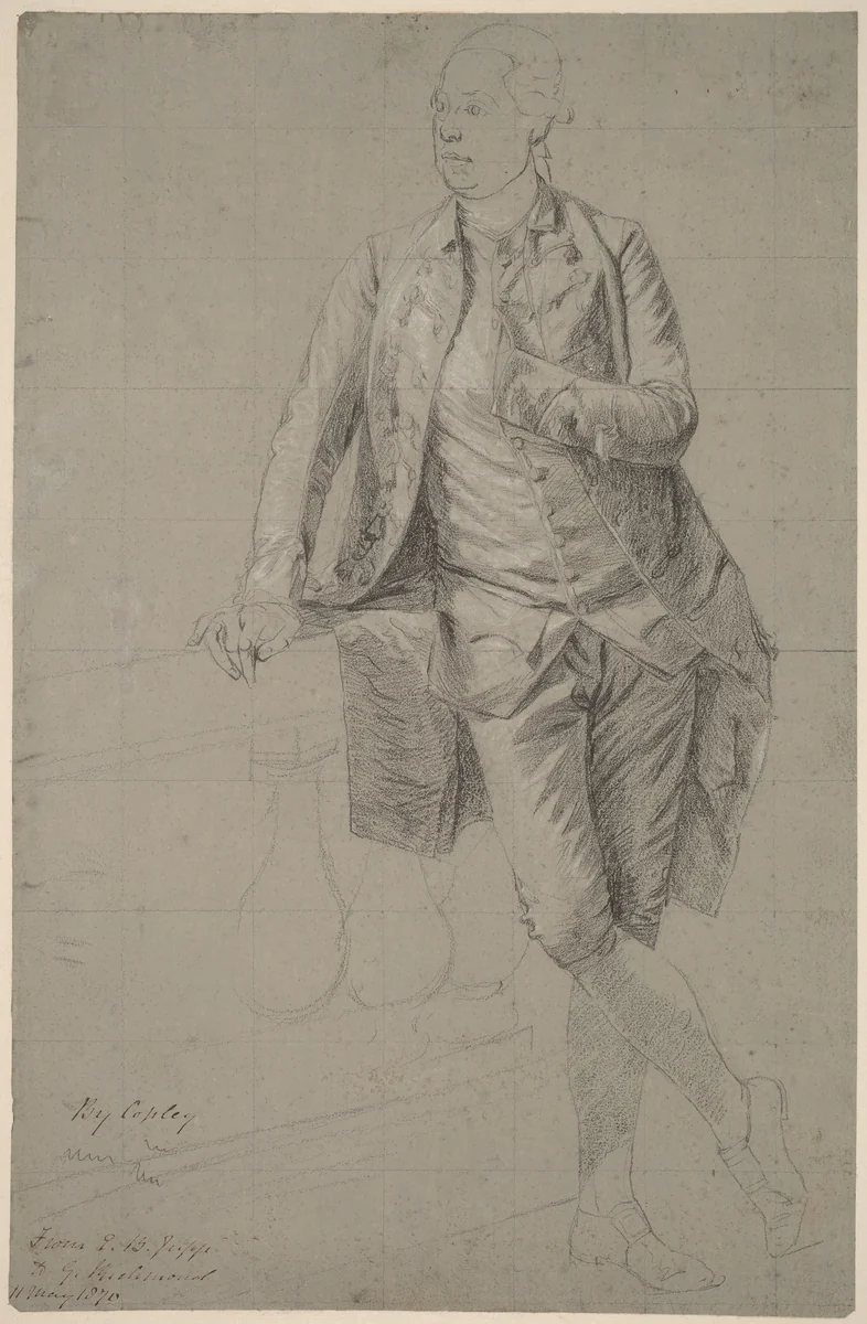 A Gentleman by John Singleton Copley, drawing, 1776-1780