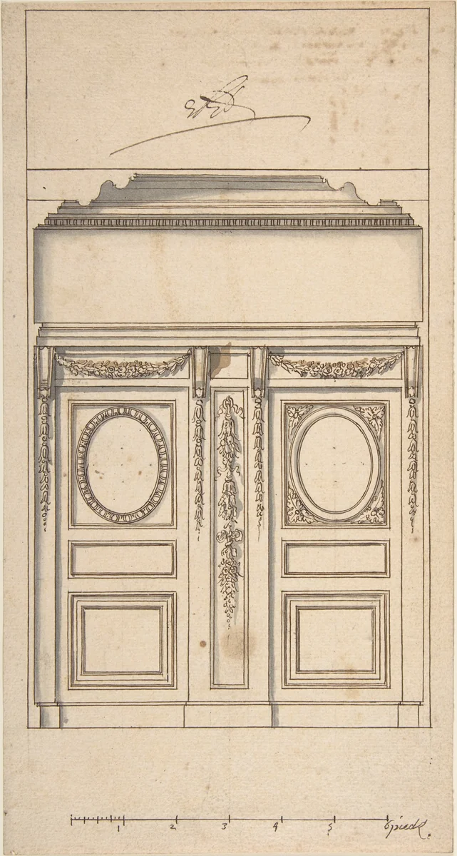 Architectural Drawing by anonymous, drawing, 1700-1800