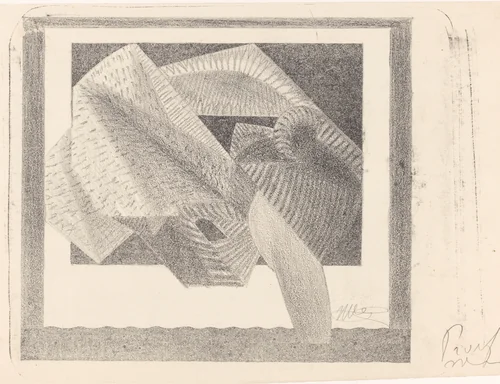 Geabstraheerde vogel by Samuel Jessurun de Mesquita, print, 1921
