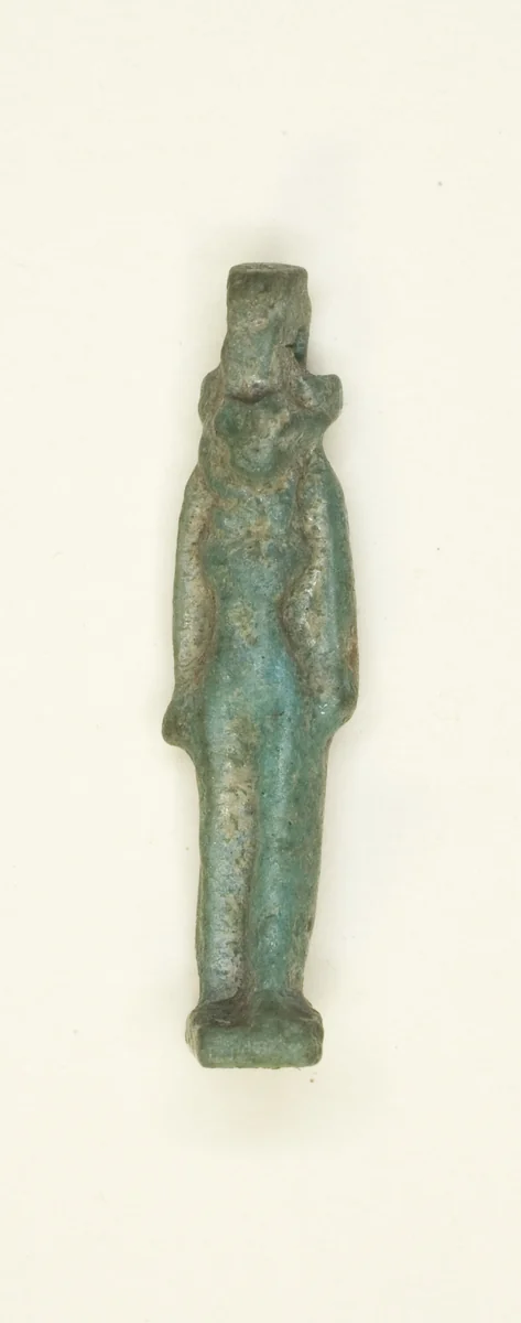 Amulet of a Lion-Headed Goddess by Egyptian, metalwork, -1069--332